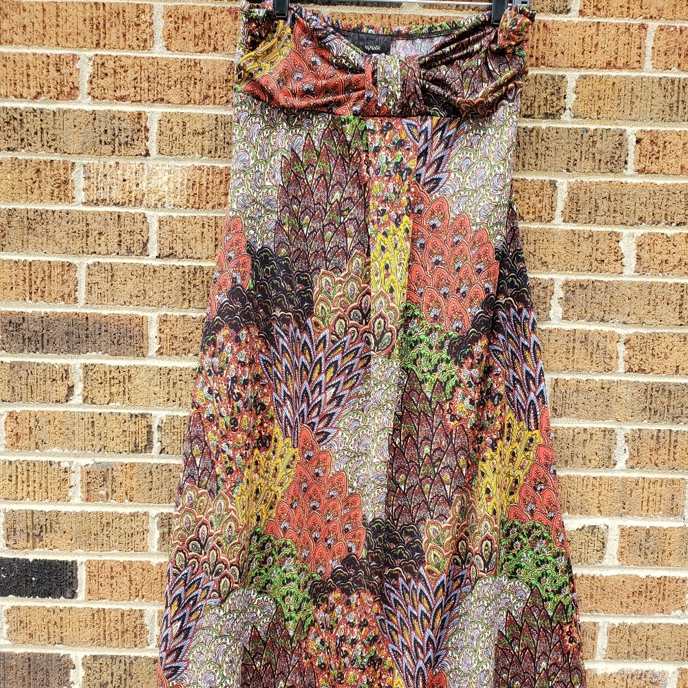 Strapless summer sun dress